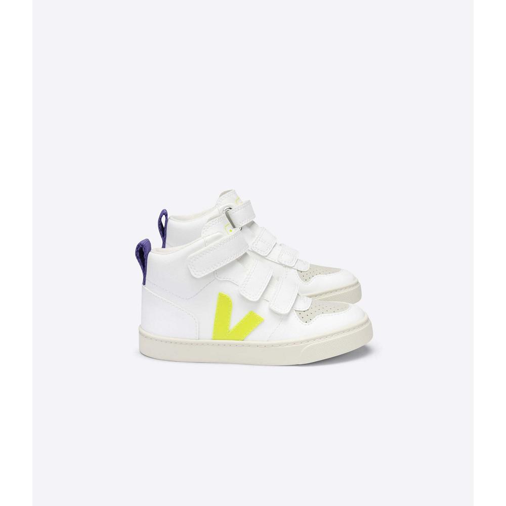 παπουτσια παιδικα Veja V-10 MID CWL White/Purple | GR 797CTV